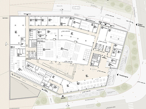 Life Science Center Plan Erdgeschoss
